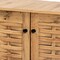 Baxton Studio Winda Modern and Contemporary Oak Brown Finished Wood 2-Door Shoe Cabinet 189-11987-ZORO - alternate 3